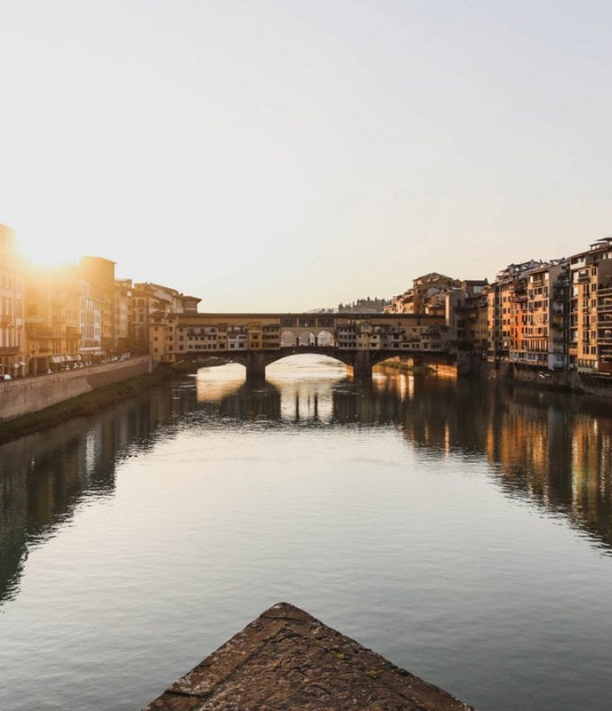 Bron Ponte Vecchio i Toscana